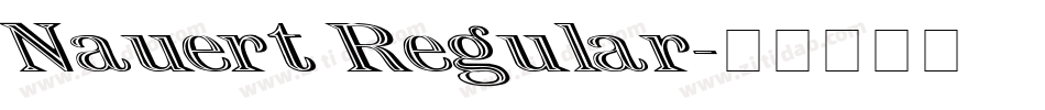 Nauert Regular字体转换